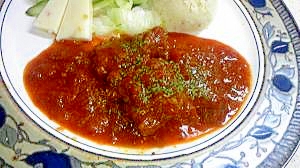 簡単！豪華！圧力なべで　豚肉のトマト煮込み