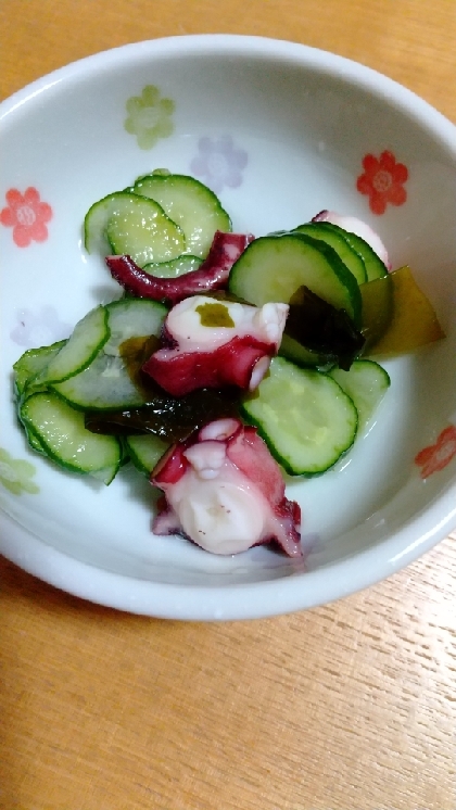 調味料ひとつだけ！たこの酢の物