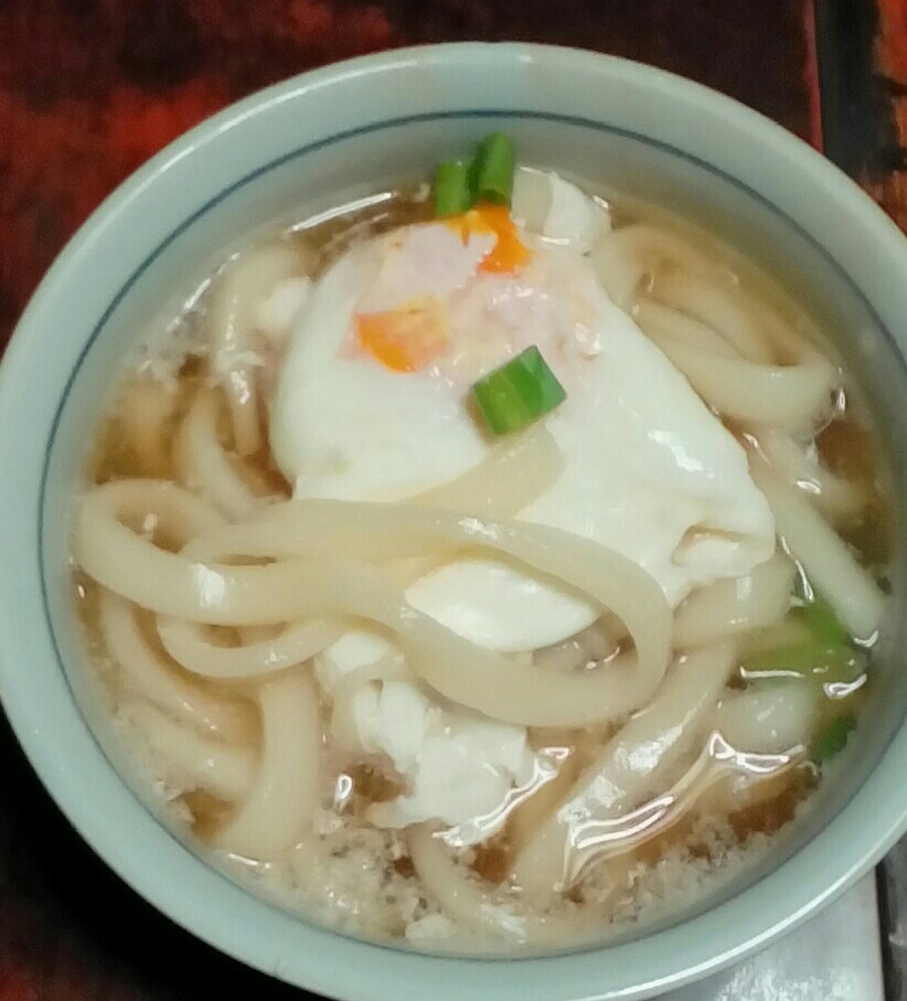 半熟卵うどん