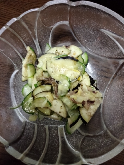 なす＊きゅうりで素麺の薬味に！