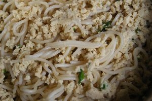 高野そぼろのパスタ