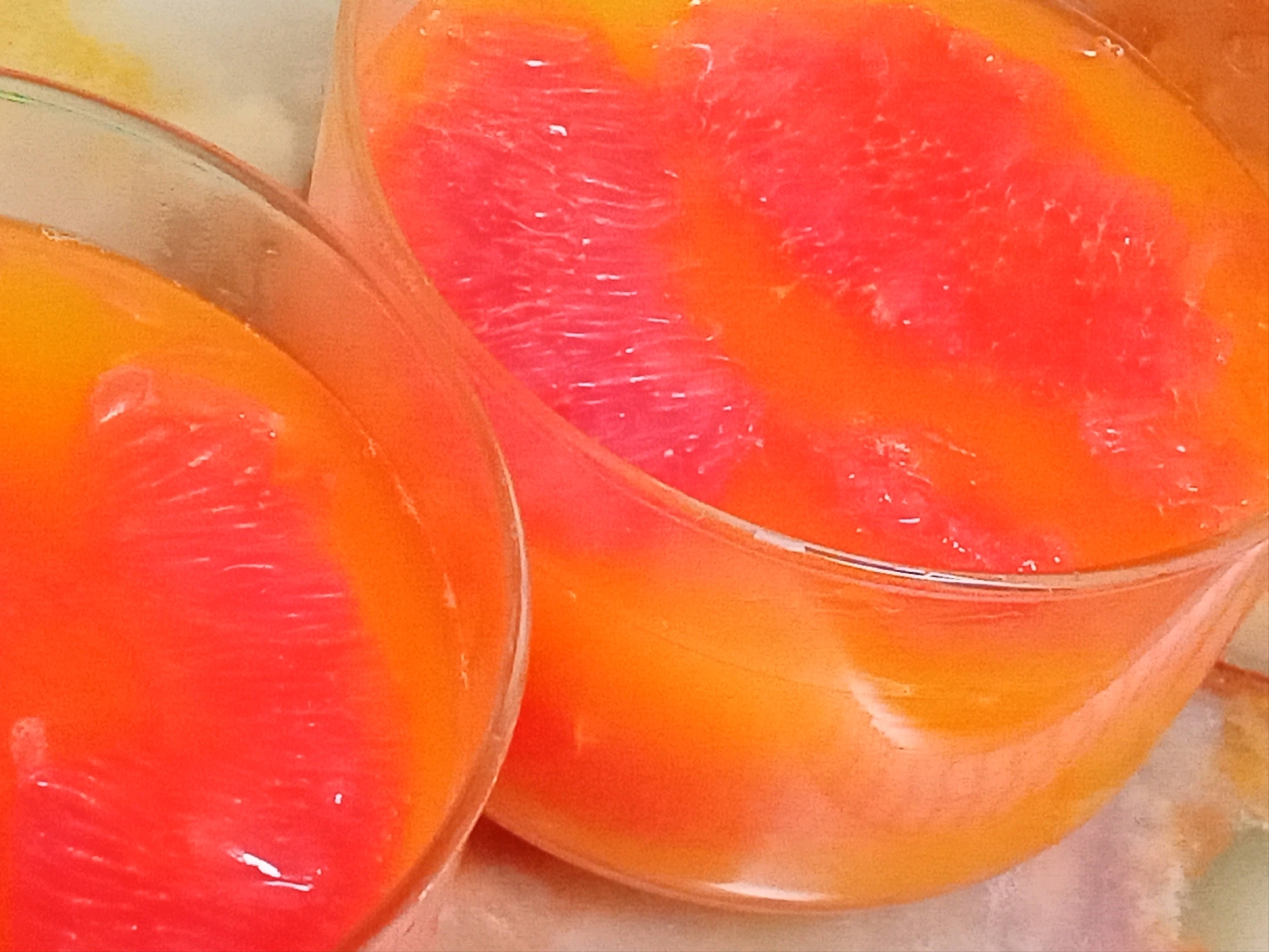 グレープフルーツ＆オレンジジュース de ゼリー