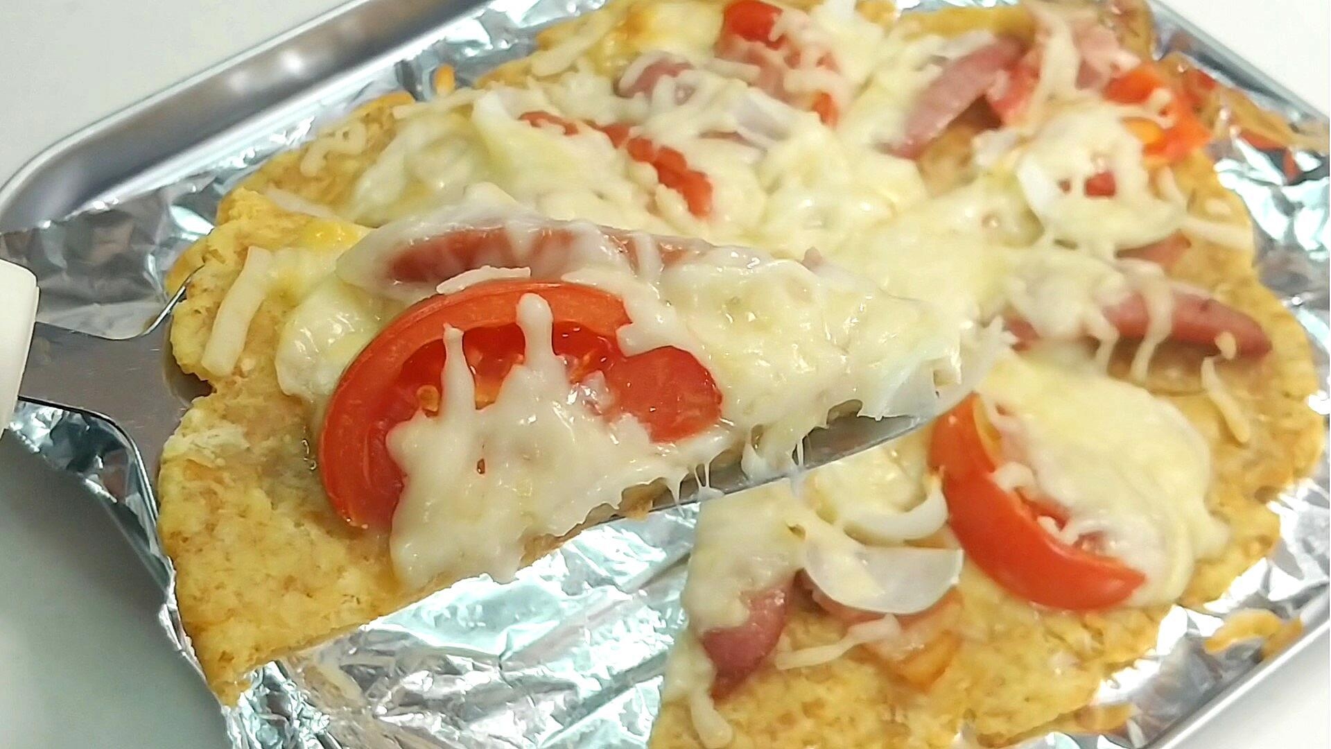 食パン生地★pizza★ピザを作りました★動画あり