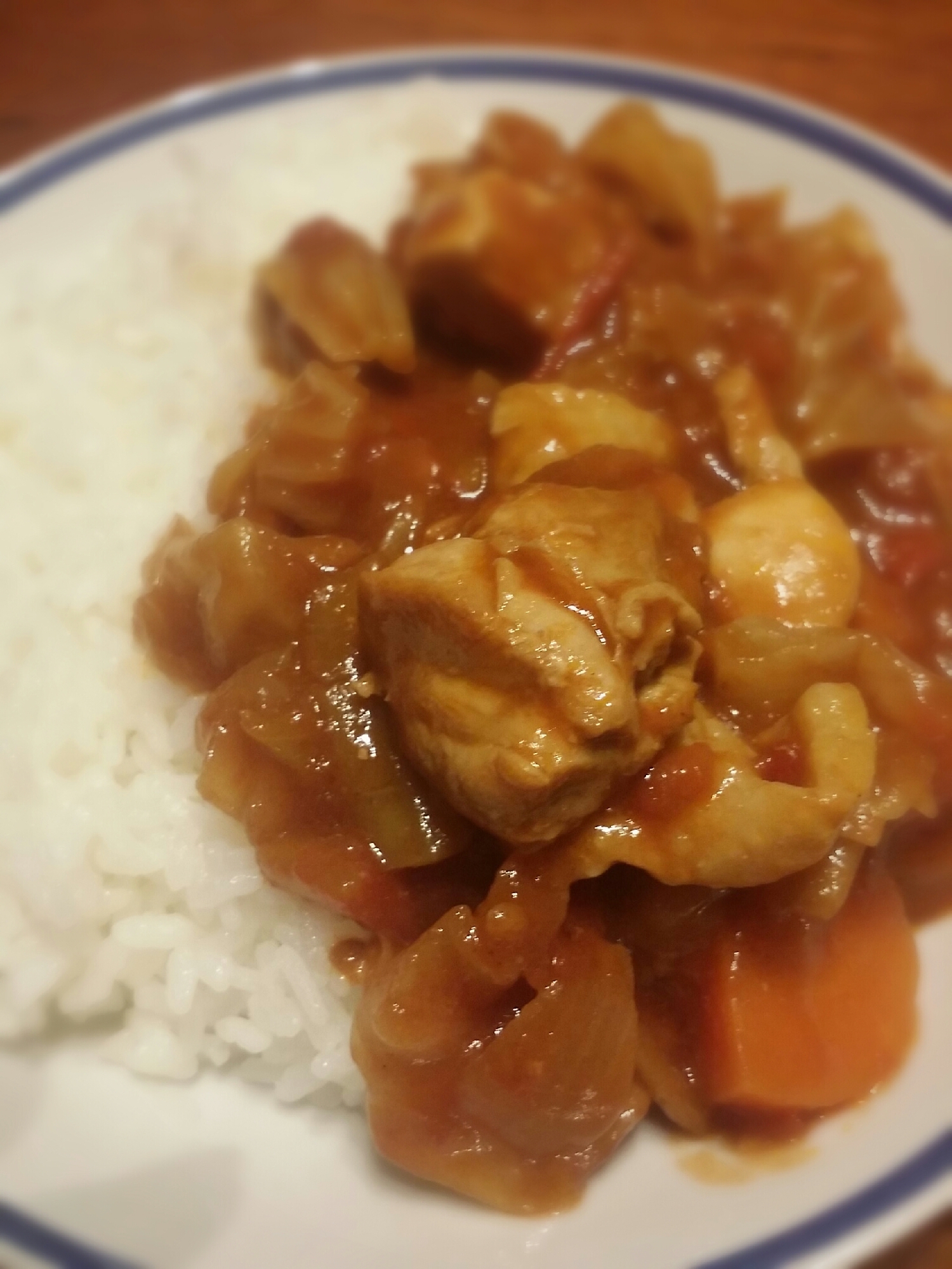 トマトとキャベツの野菜カレー