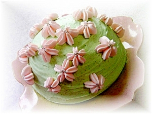 桜の山のムースケーキ（ドームケーキ）