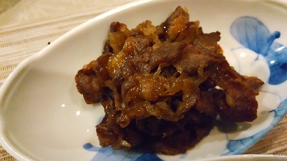 かんたん！おつまみ！牛肉と玉ねぎの甘辛焼き
