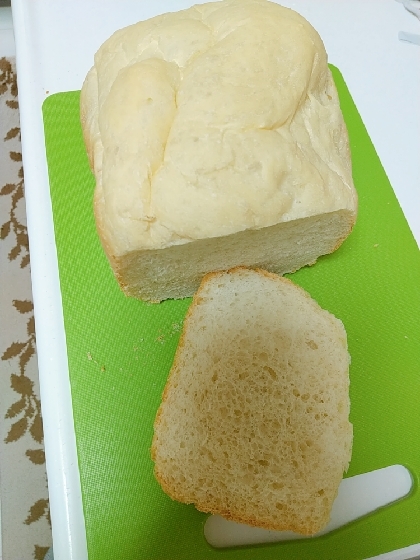 HBでバター無しでふんわり美味しいプレーン食パン