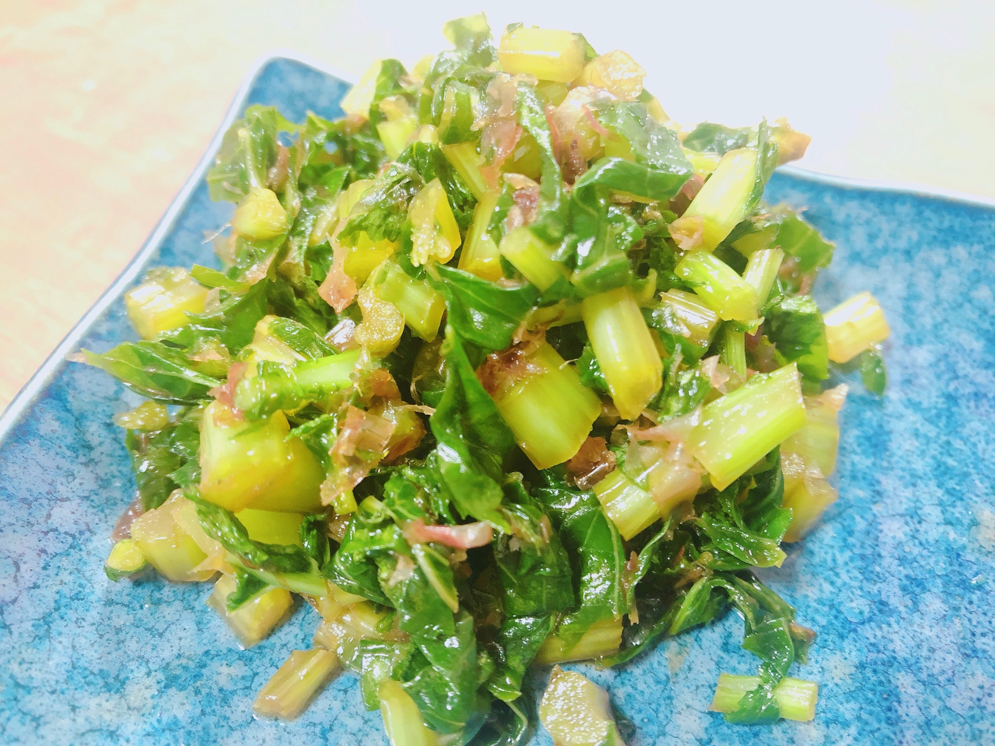 大根の葉で簡単ごま油炒め