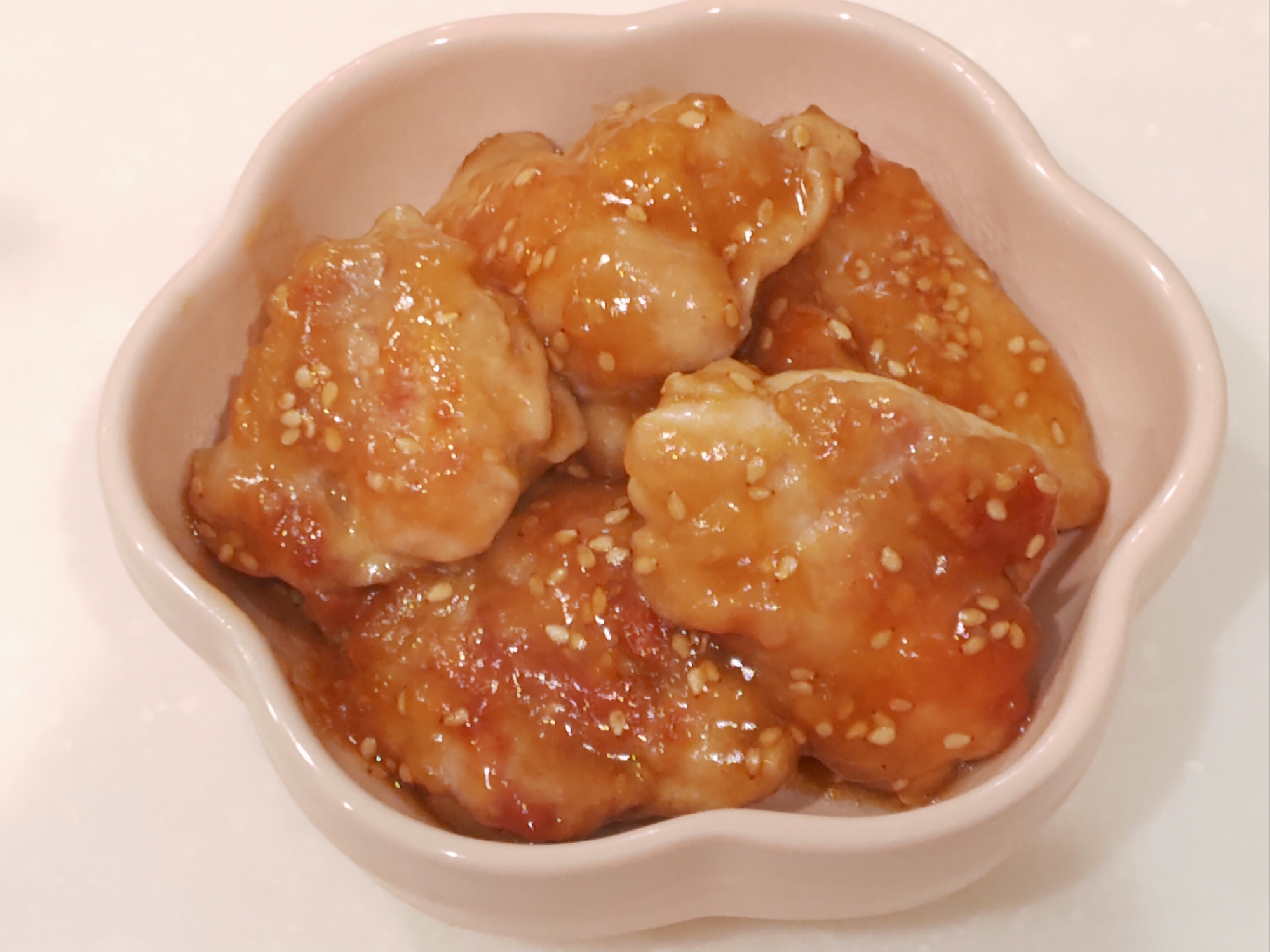 ♡鶏もも肉のごま照り焼き