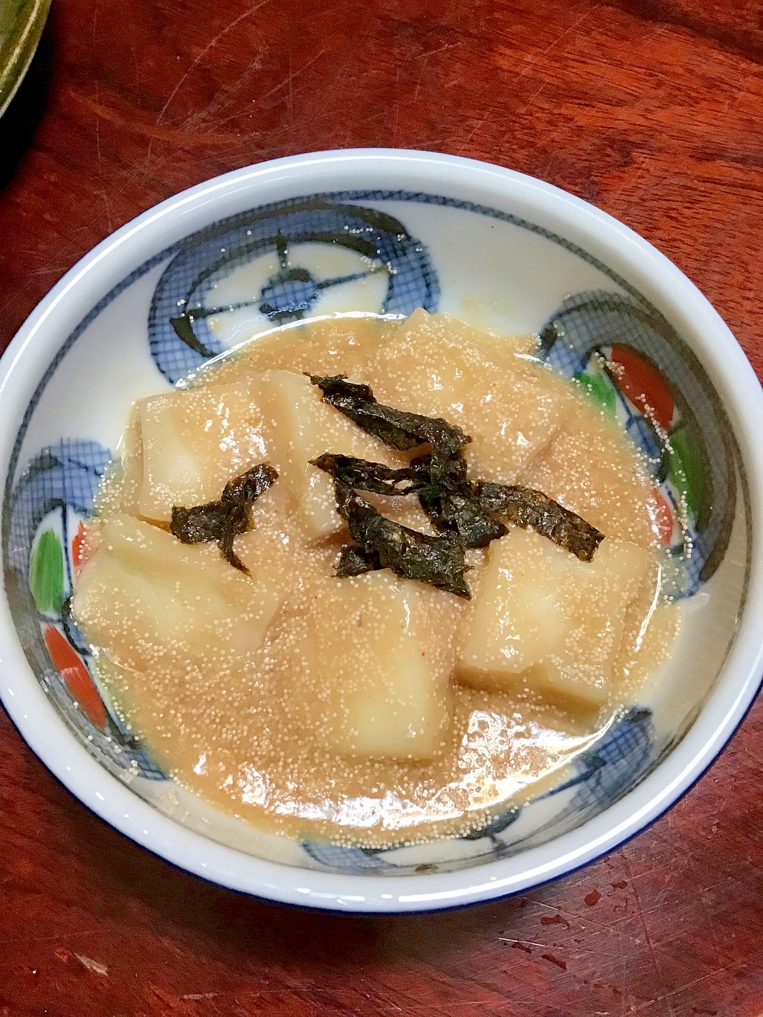 ハンペンのたらこ餡かけ煮。