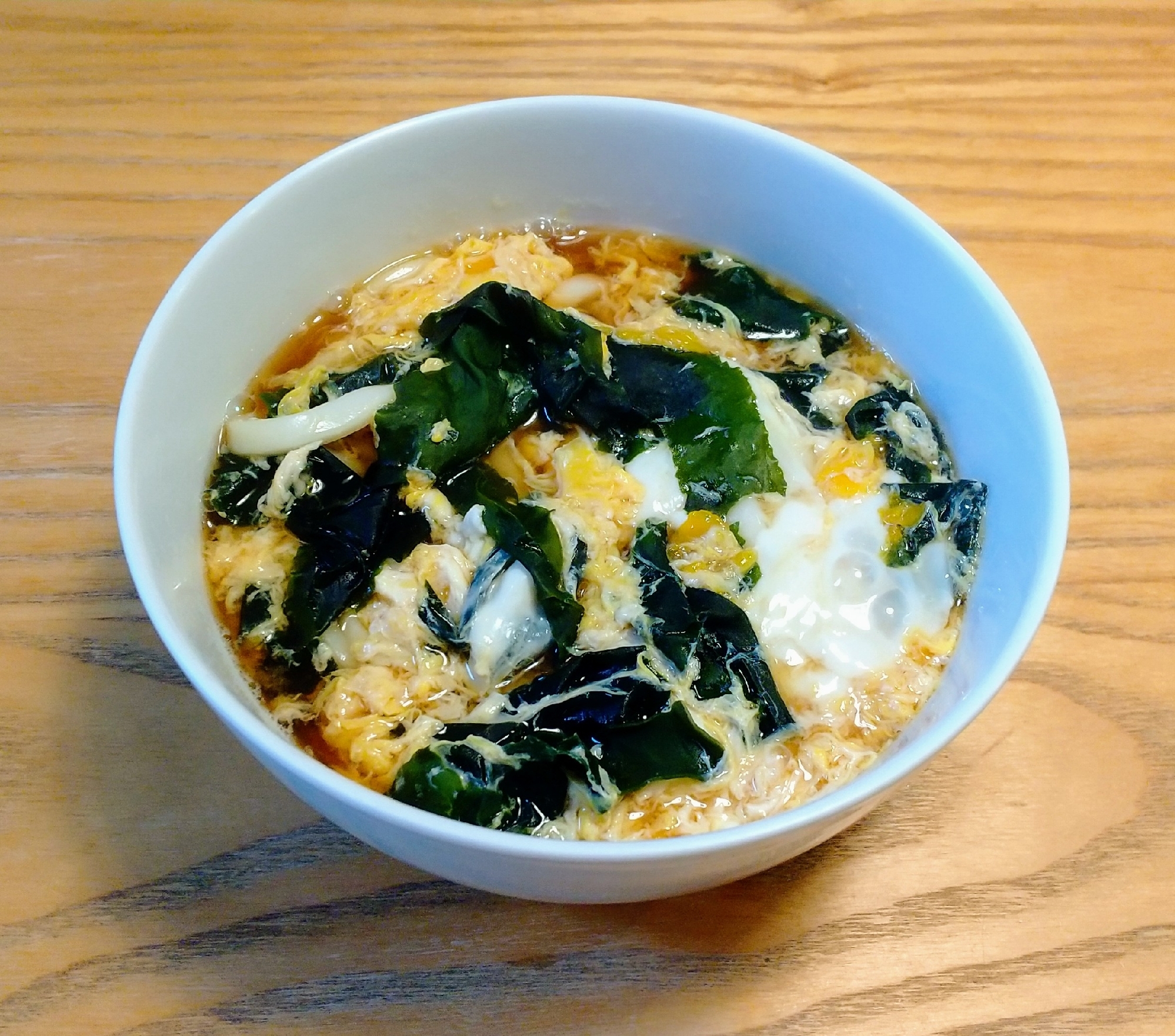 簡単！わかめと卵うどん