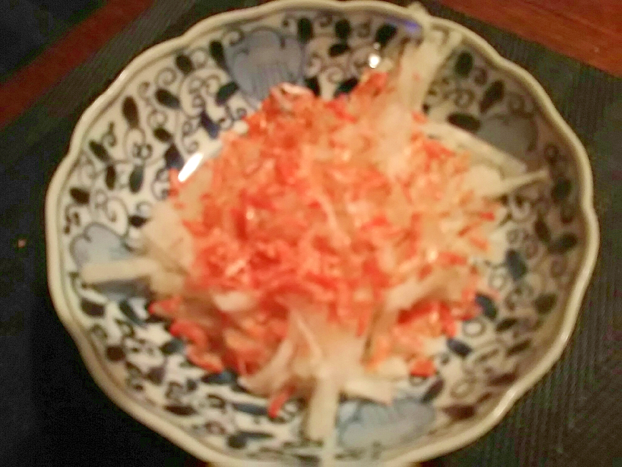 桜海老と味ぽんで大根サラダ