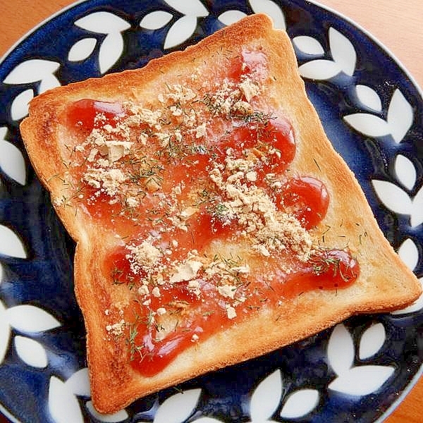 グリルで6分!?ジャム&マーガリン風トースト♪