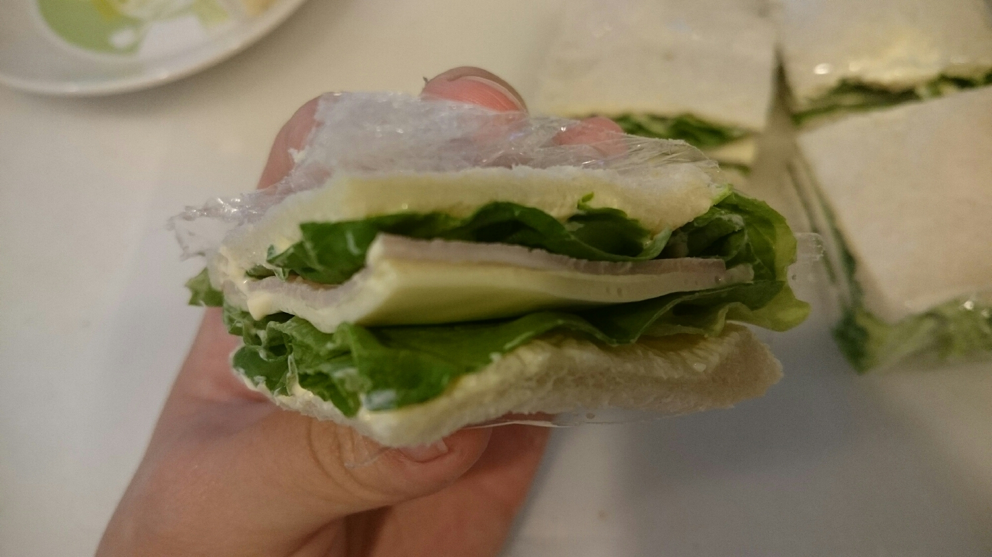 グリーンリーフのサンドイッチ