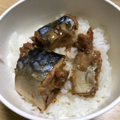 鯖の水煮缶で☆お手軽鯖丼