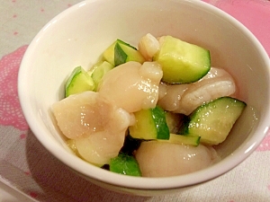 激簡単!!ホタテときゅうりの和え物