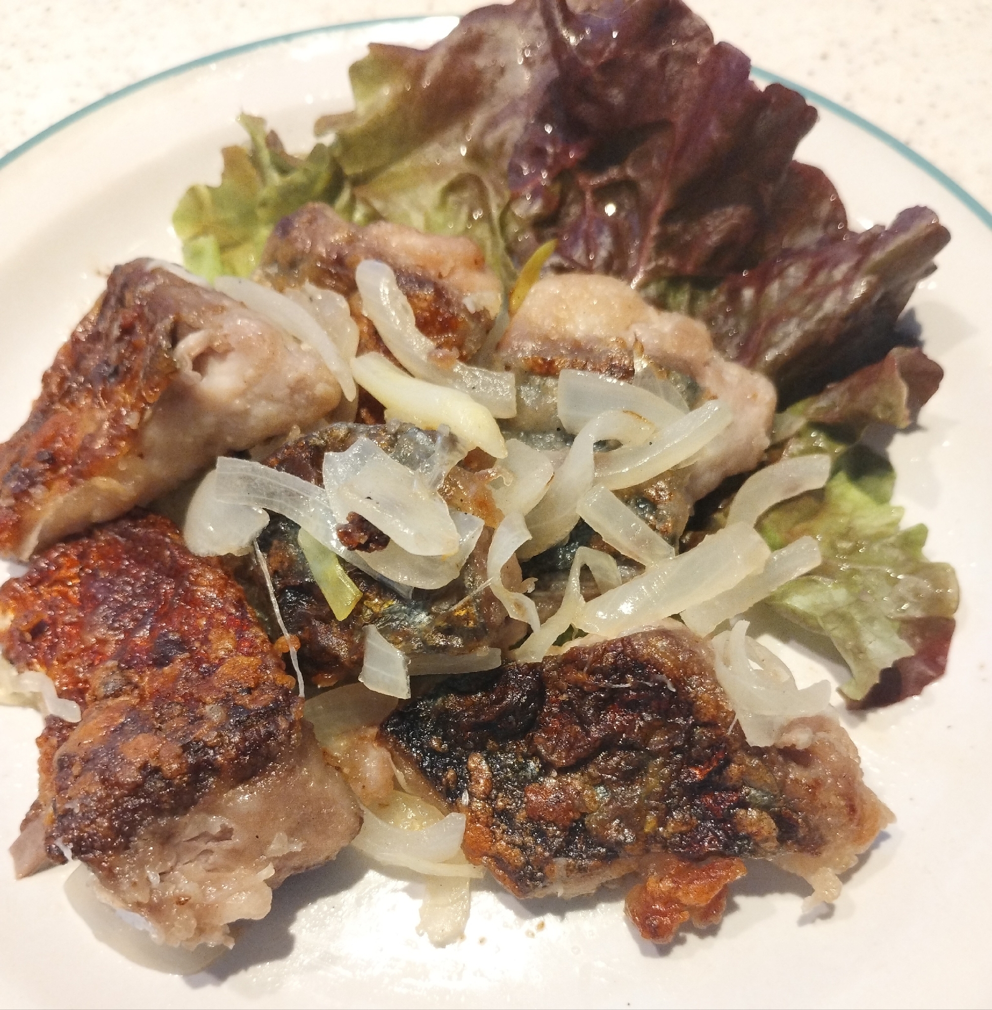 さばのオニオンガーリックソテー