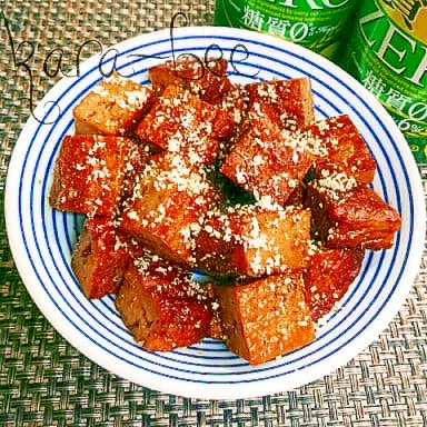 簡単節約 サイコロハンバーグのペッパーチーズ照焼き レシピ 作り方 By からあげビール8413 楽天レシピ