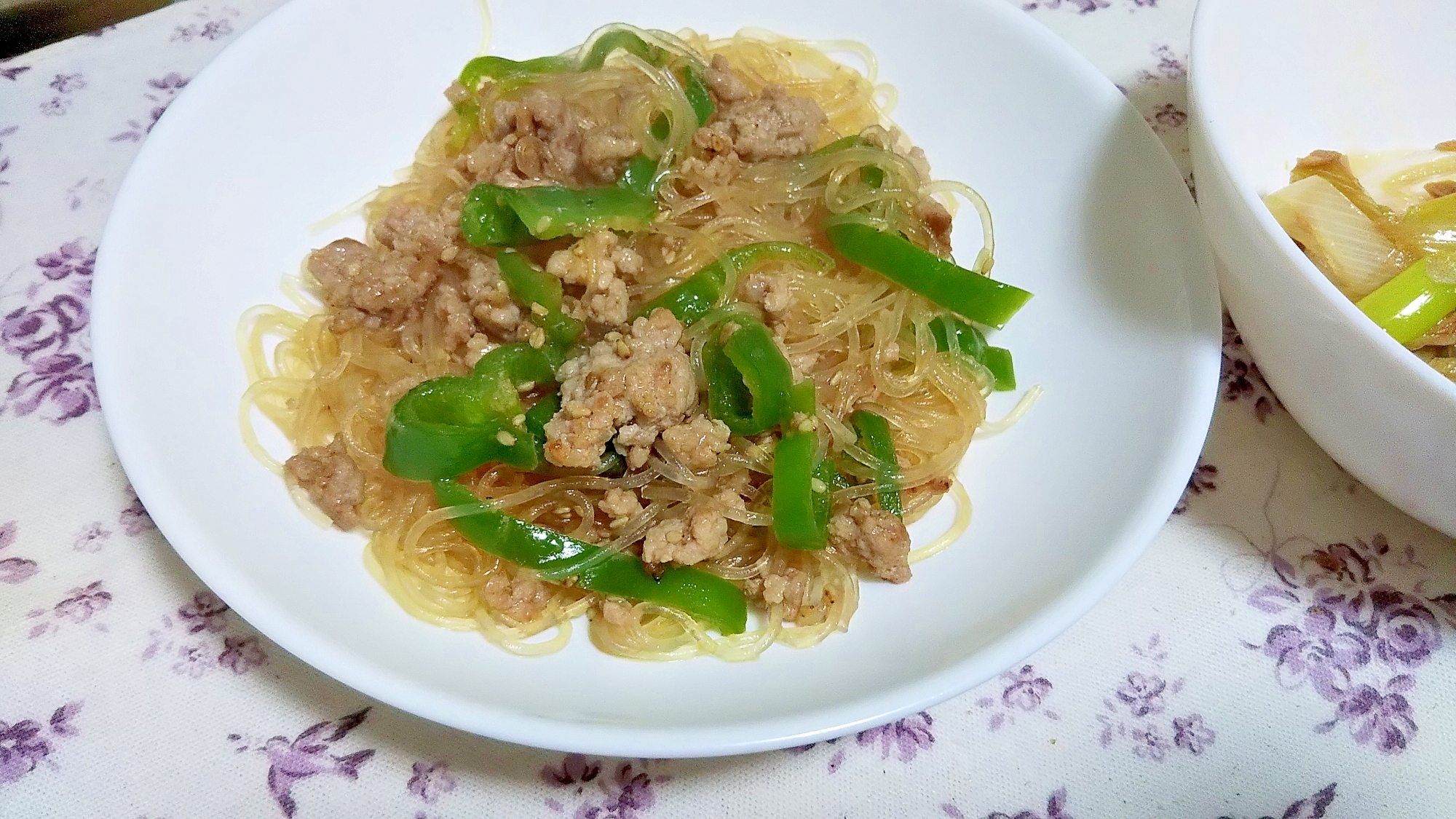 簡単ヘルシー！ピーマン春雨