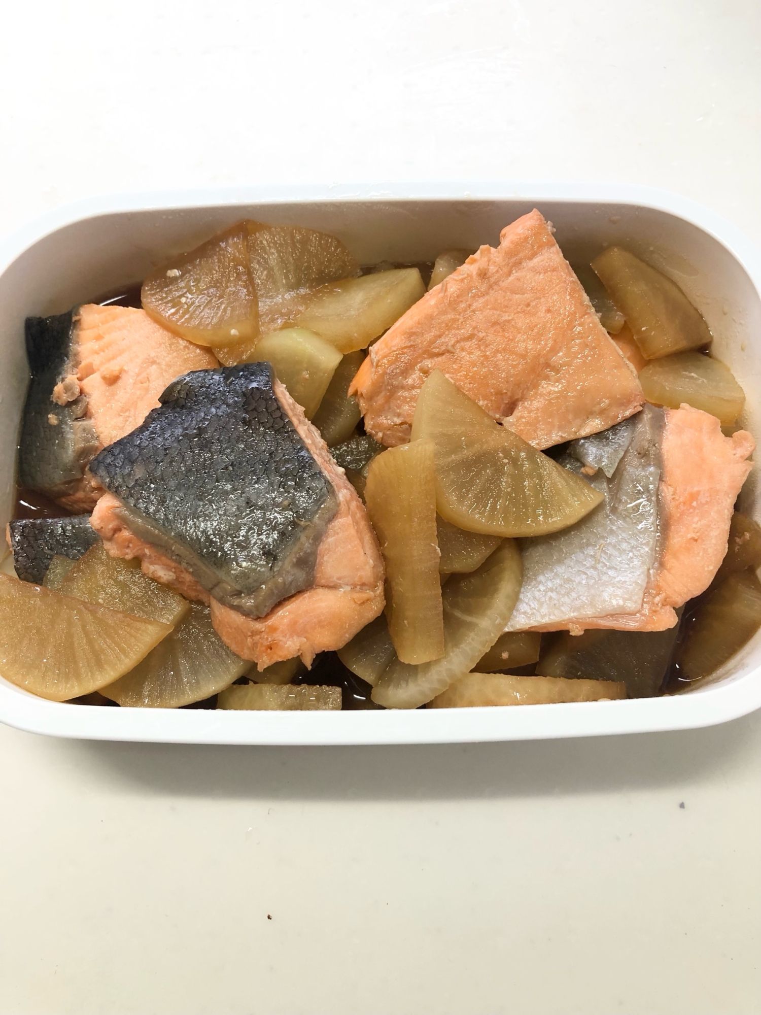 【冷凍ok】鮭と大根の甘辛煮