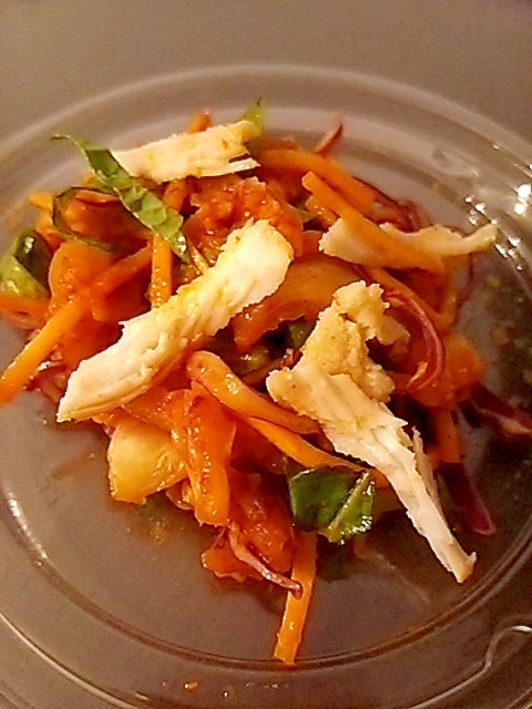 生小松菜のキムチサラダ
