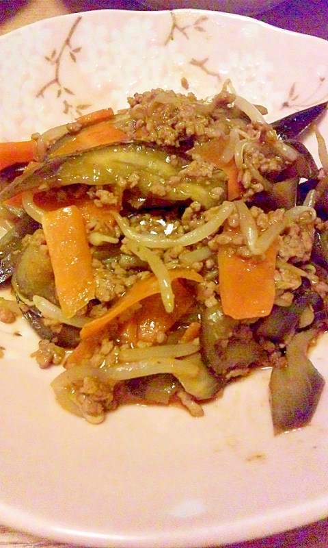 もやし入り　麻婆茄子