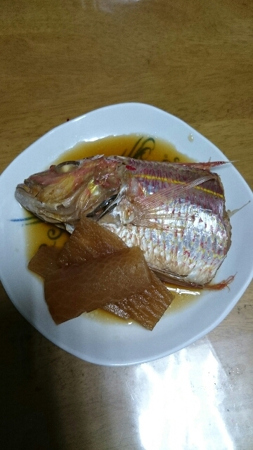 イトヨリと大根の煮付け