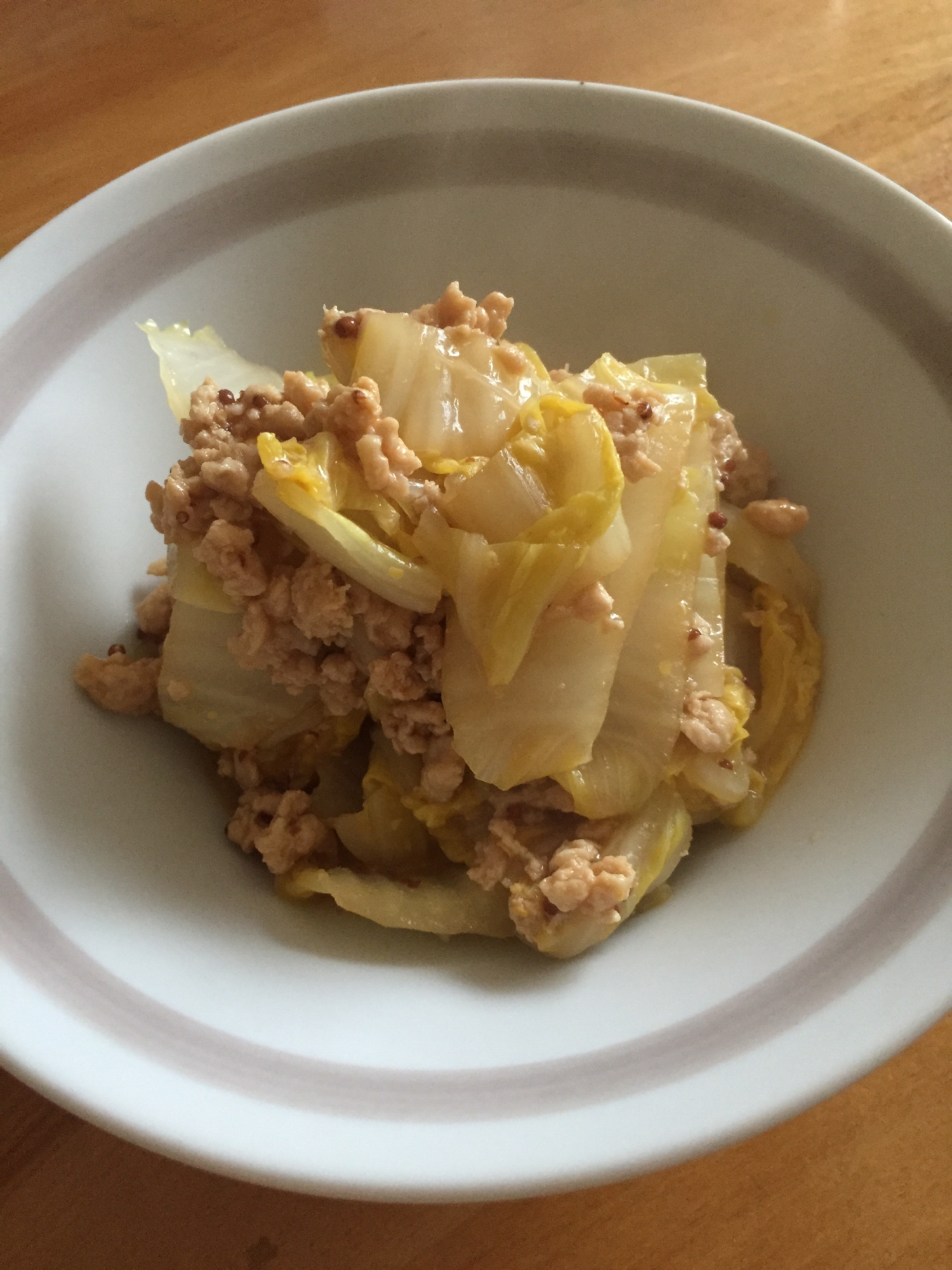 白菜とひき肉の炒め煮