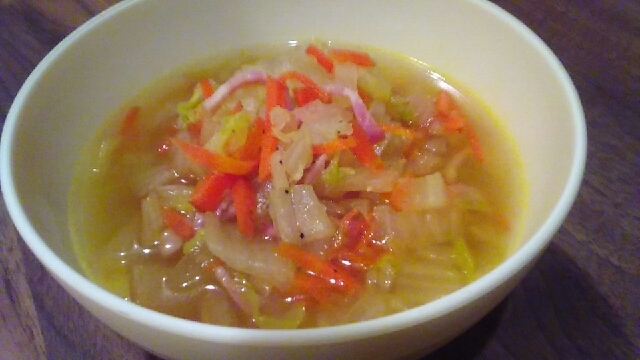 白菜の蒸しスープ