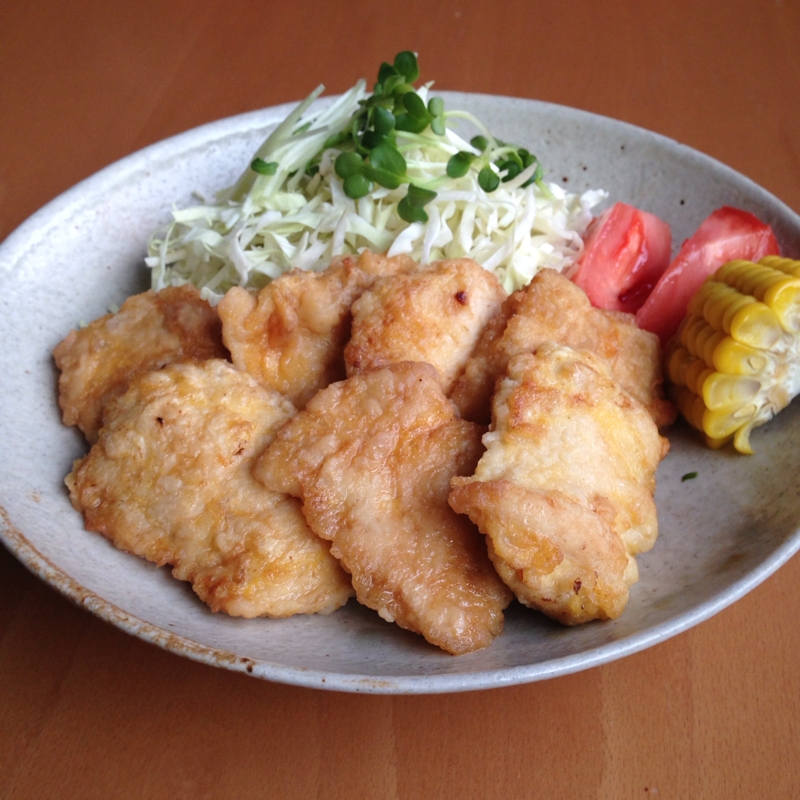 鶏胸肉のから揚げ＊めんつゆがけ