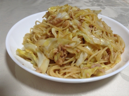 キャベツのパスタが食べたくなって作りました。簡単で美味しく頂きました。ご馳走様でした（≧∇≦）