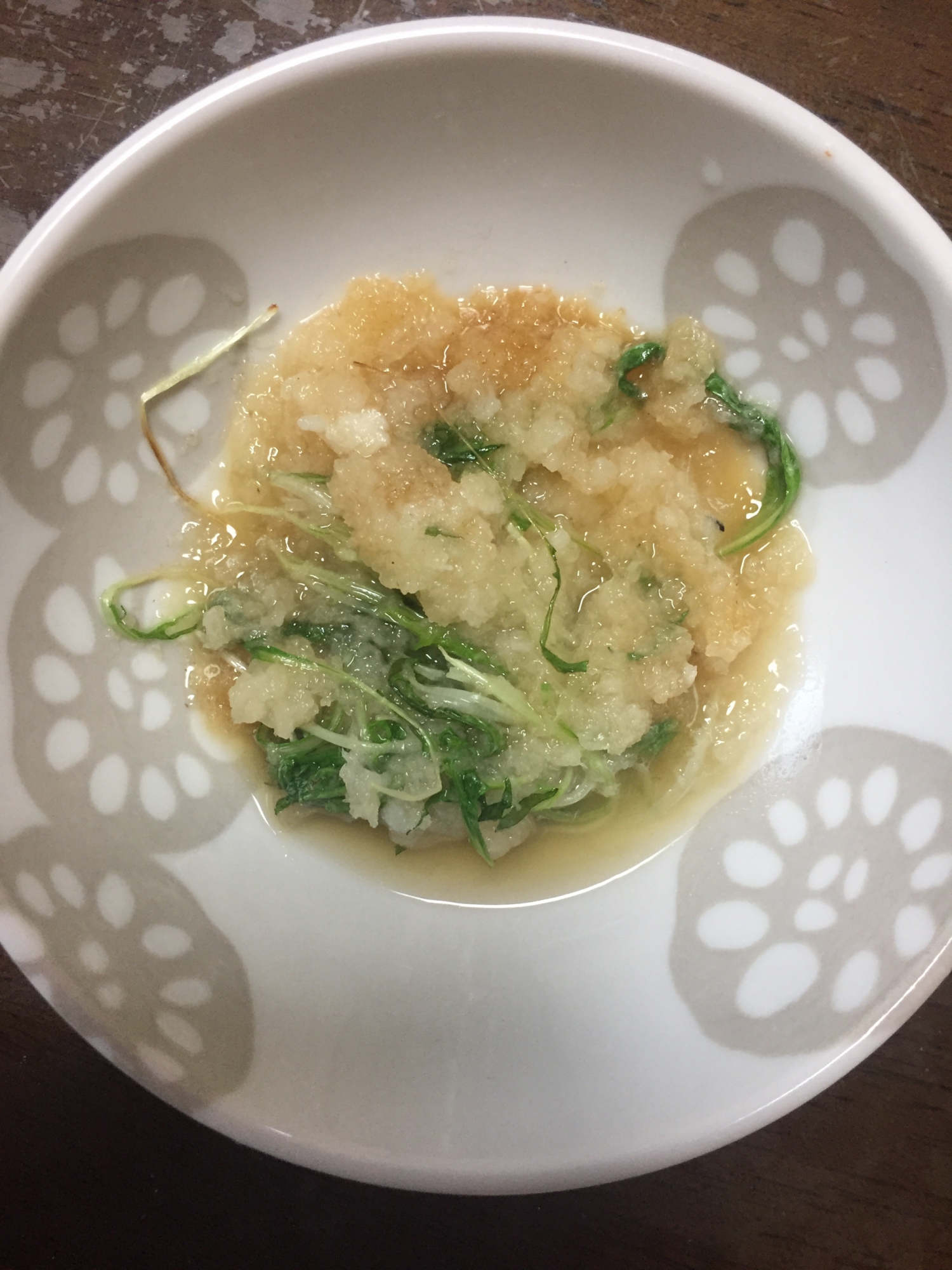 水菜のみぞれに