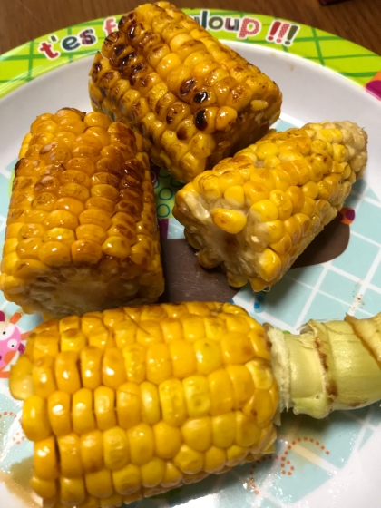 お祭り　夜店風　焼きとうもろこし