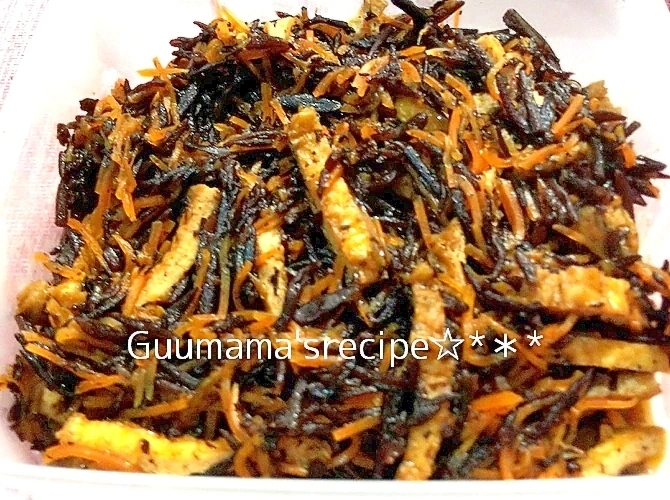 定番和食♡作り置きにも♡ほっこり優しいひじきの煮物