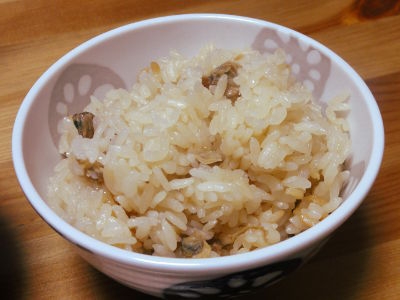 シジミと生姜の炊き込みご飯