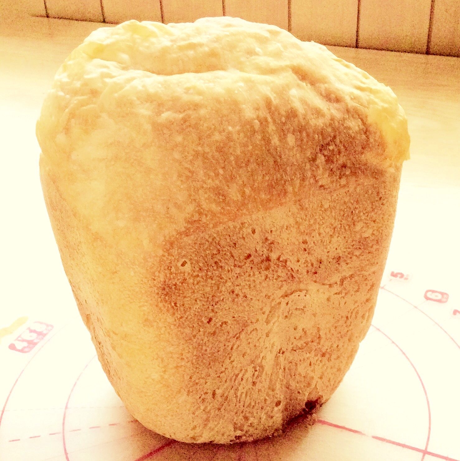 HBでぼんたん漬と塩麹と小麦粉多めのフランスパン