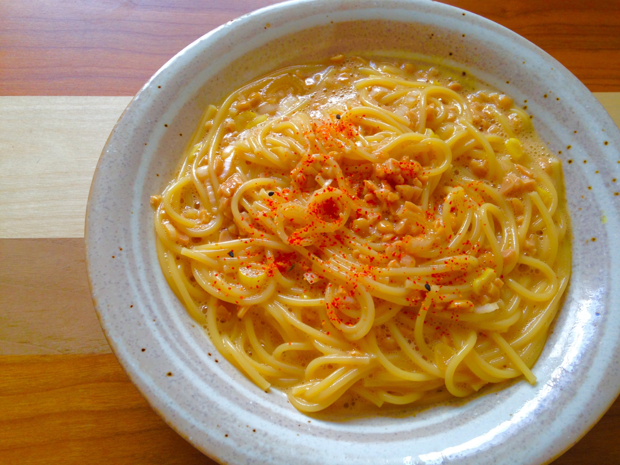 ふわとろ納豆パスタ★