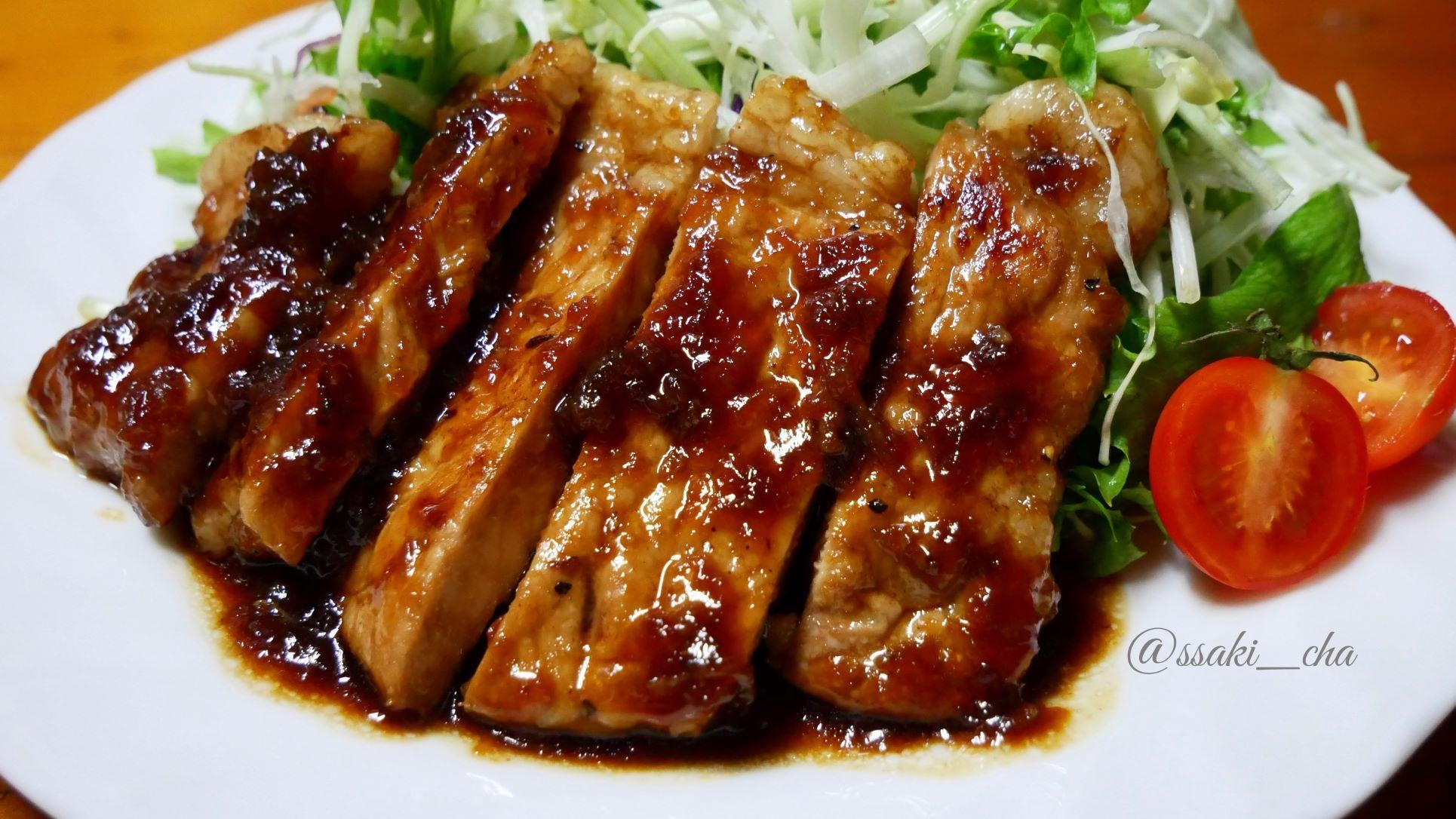 濃いめの味のトンテキ