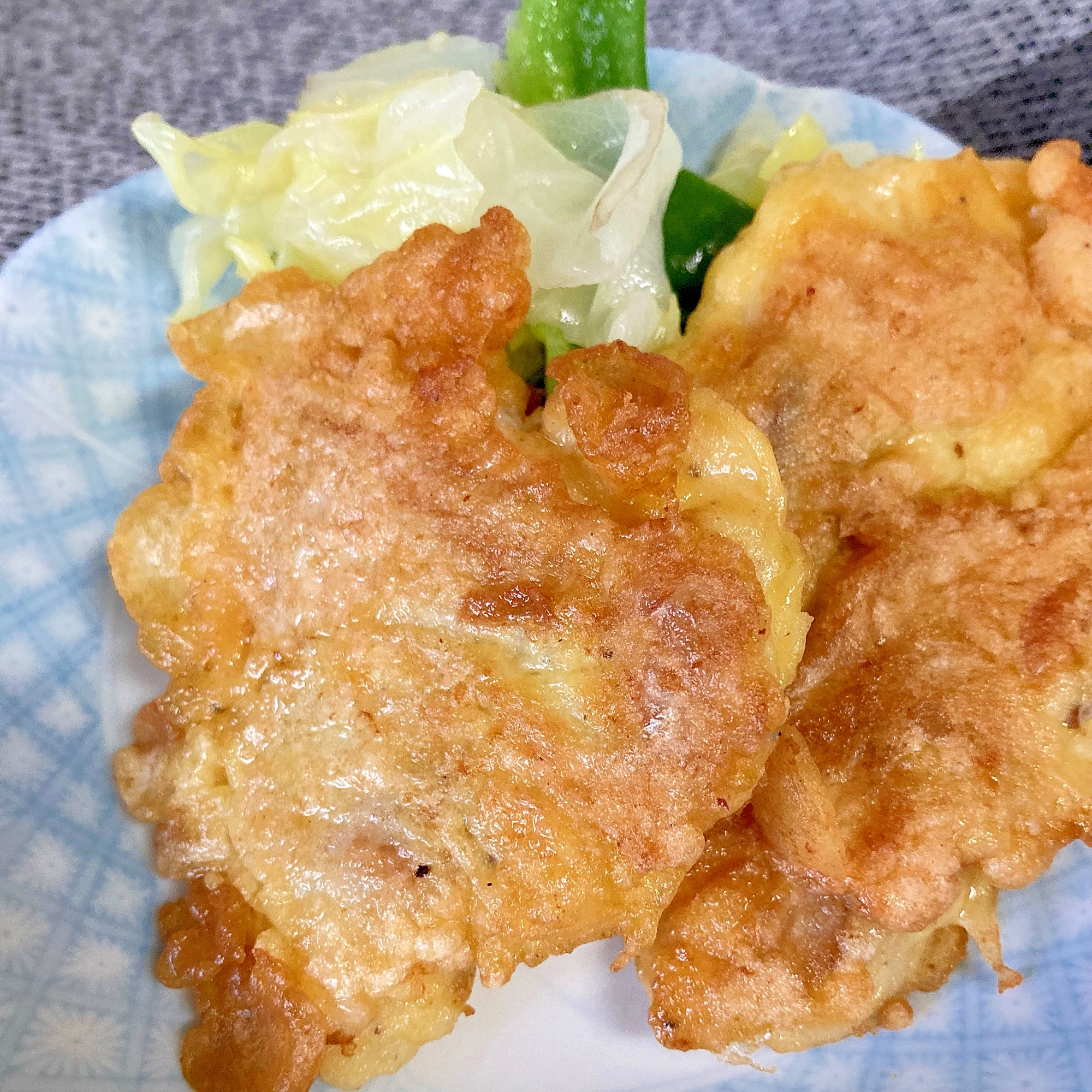 オリーブオイルで揚げる 簡単白身魚の天ぷら