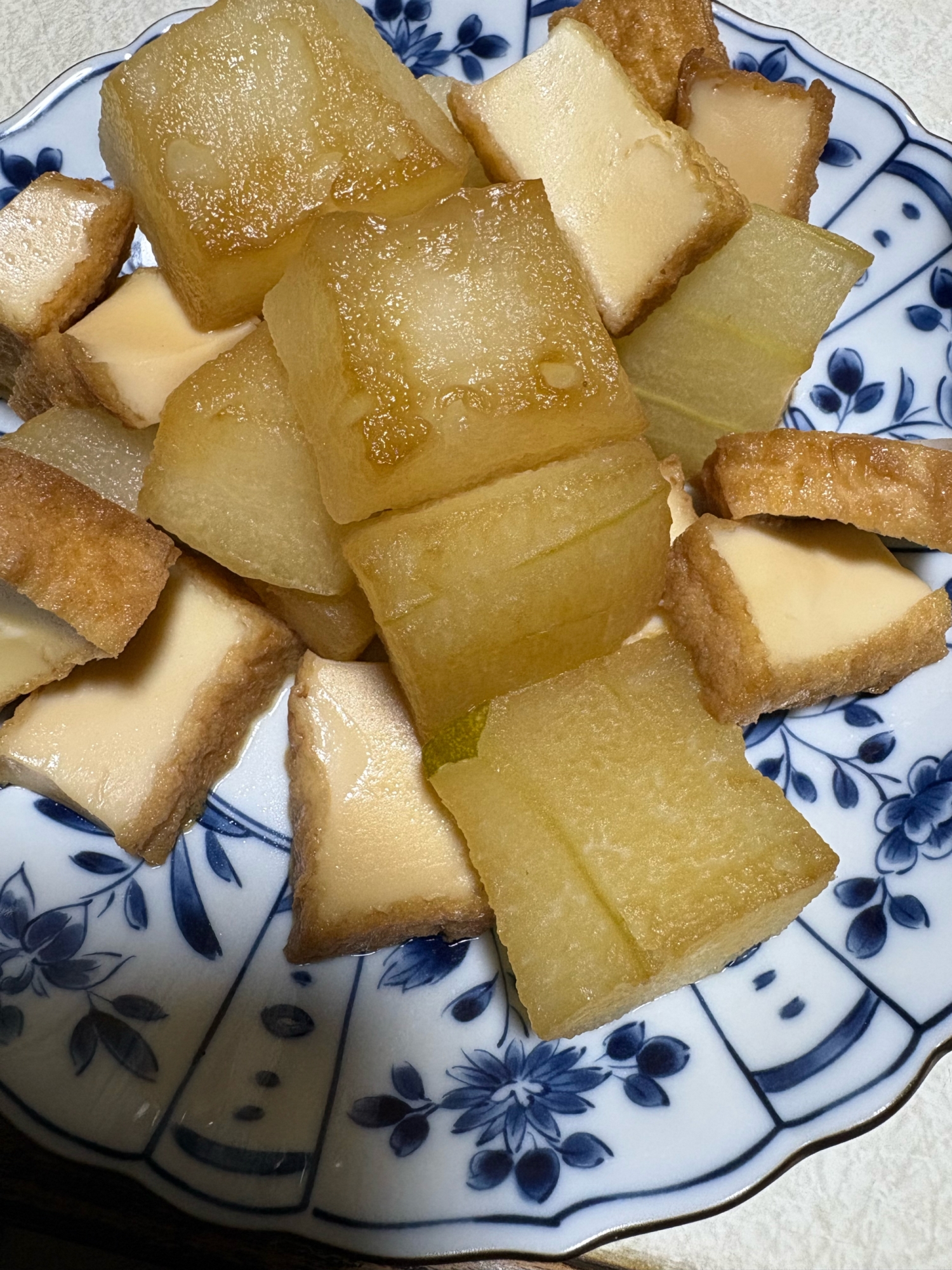 厚揚げと冬瓜の煮焼き