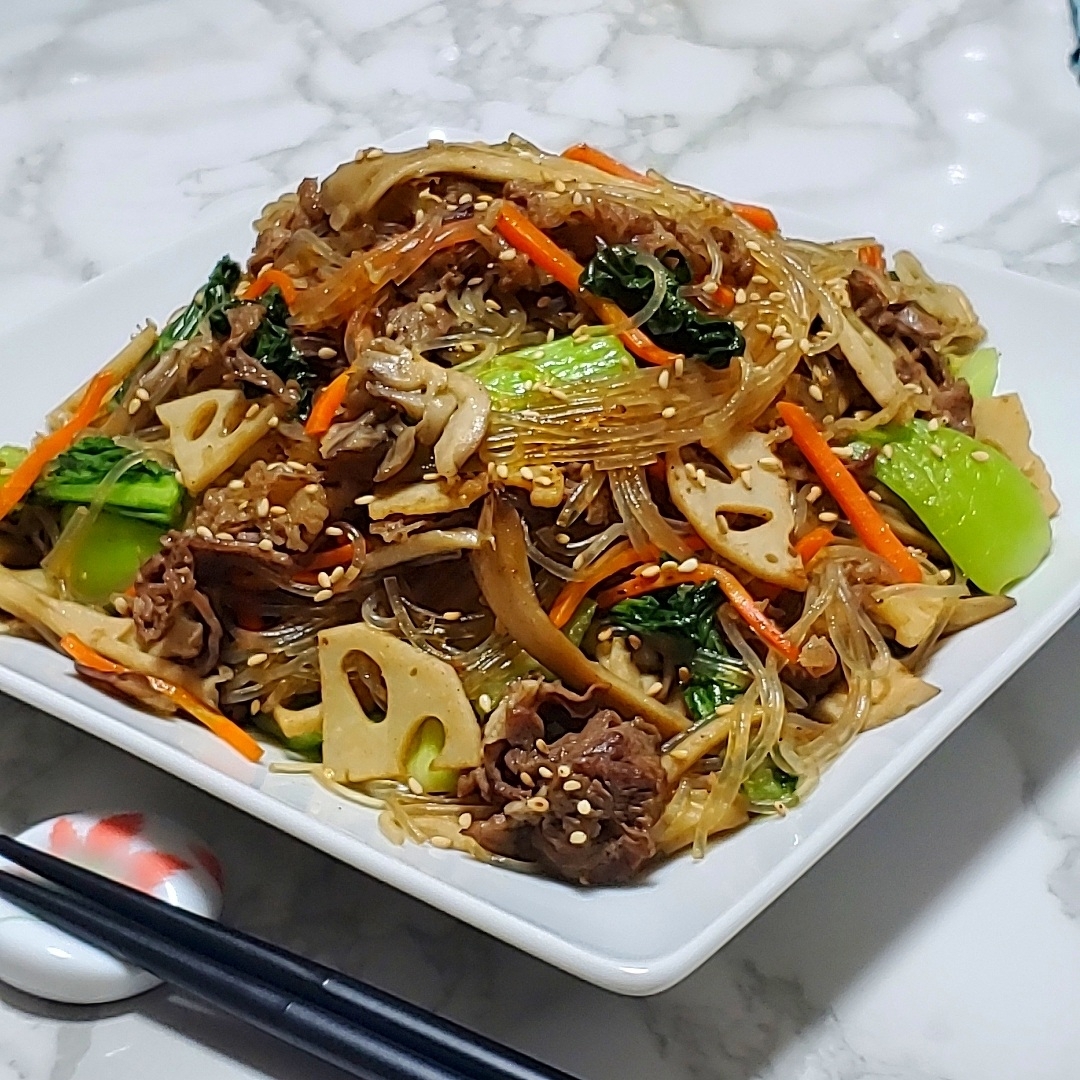 秋野菜のチャプチェ