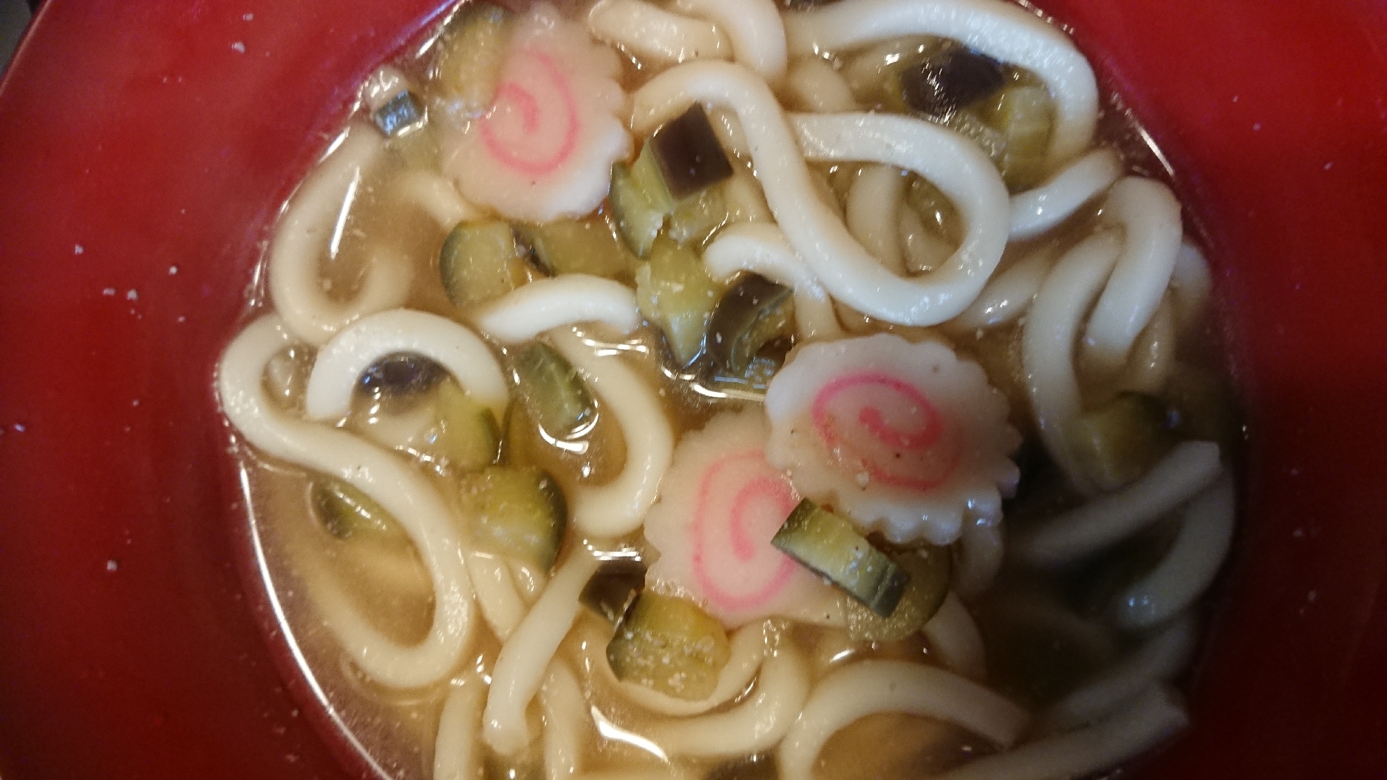 なすの味噌うどん