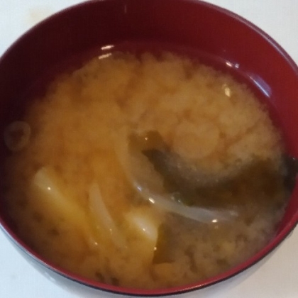 おなかの調子が悪い時のお味噌汁(/_;)