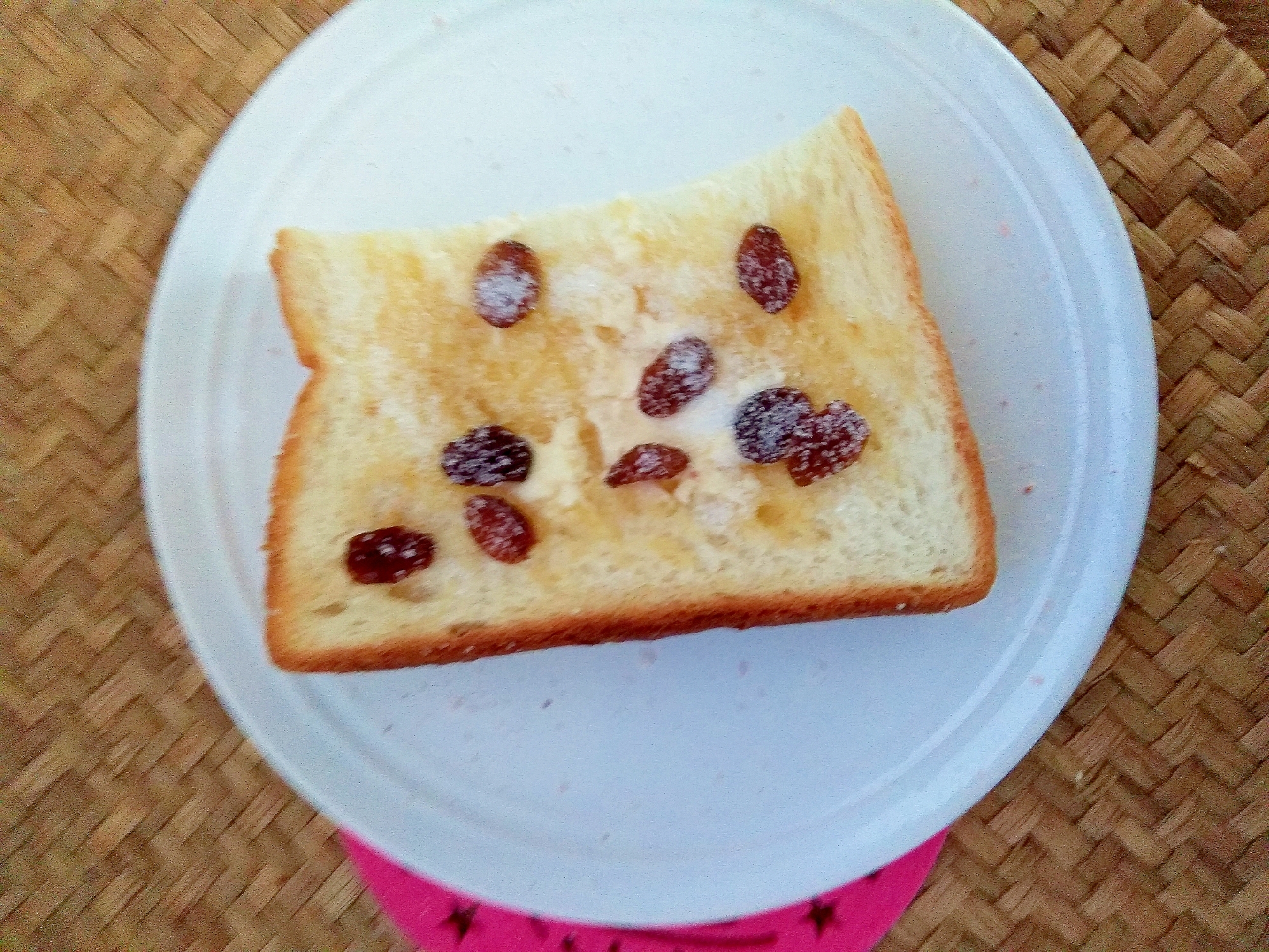 朝食♪バターレーズントースト