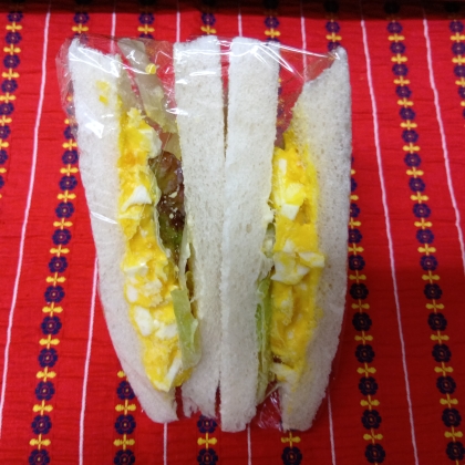 ゆで卵野菜♪サンドイッチ