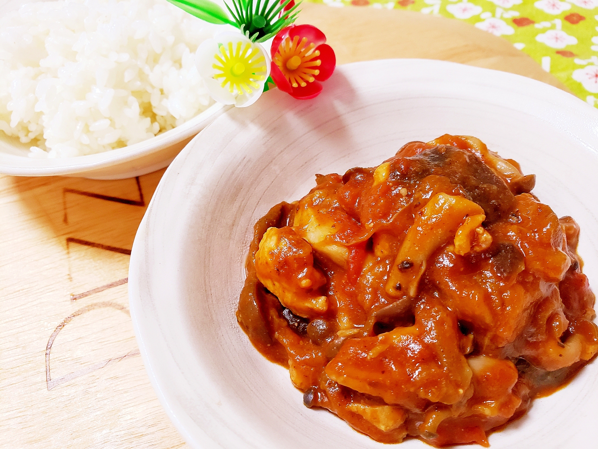 とろとろ茄子のトマトカレー