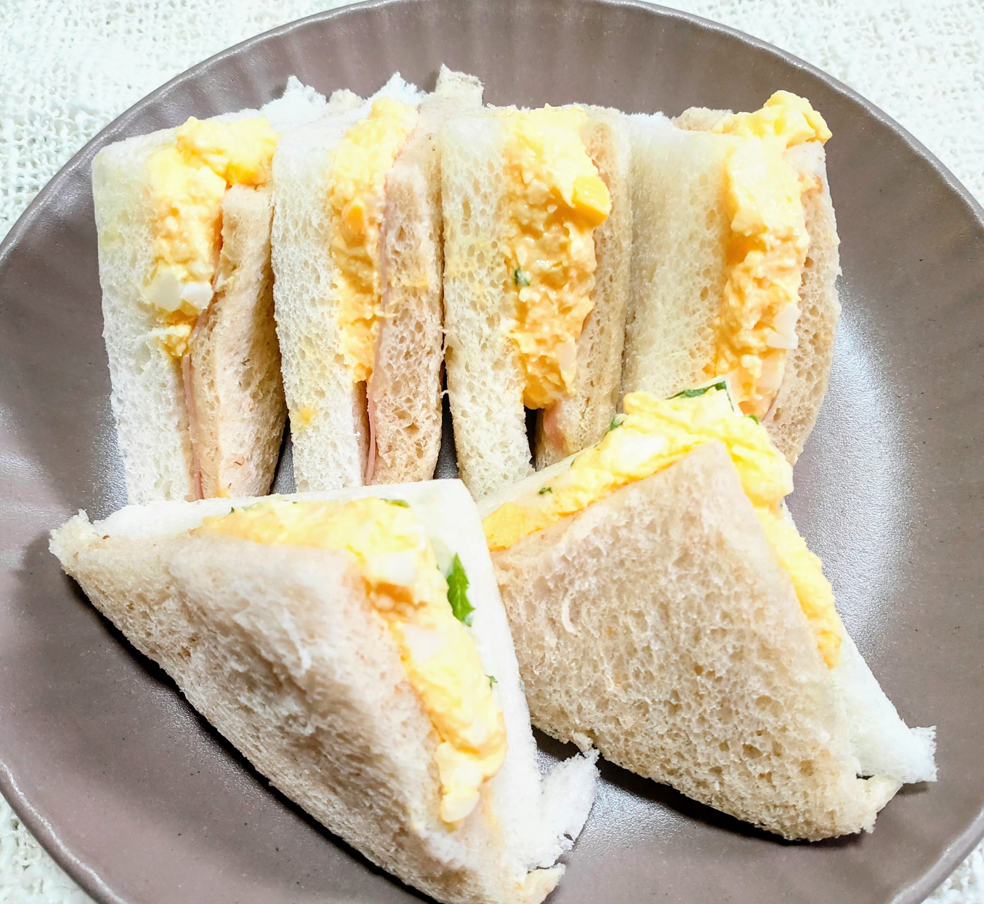 わが家のハムたまごサンド