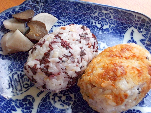 素朴!田舎のお握り♪