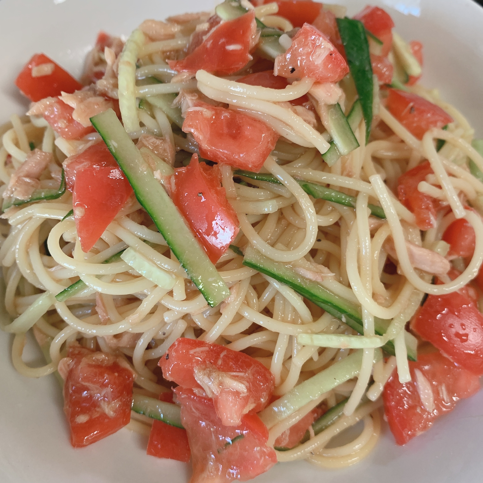 ツナとトマトの和風サラダパスタ レシピ 作り方 By えむえむむෆのんびりです 楽天レシピ ツナとトマトの和風サラダパスタ レシピ 作り方 By えむえむむෆのんびりです 楽天レシピ