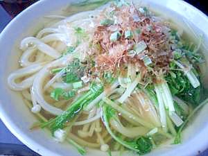 えのきと水菜うどん